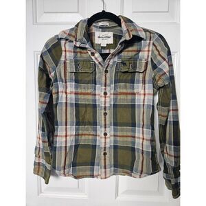 Abercombie Boys Size Large Muscle Flannel